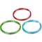 Hillman Key Ring, Purple, Blue and Green, Metal, Split Rings/Cable Rings, 5 PK 700000 - alternate 1